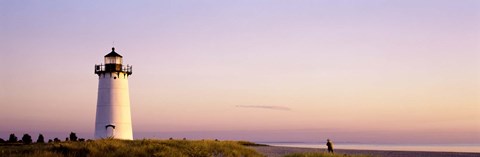 Framed Edgartown Lighthouse, Marthas Vineyard, Massachusetts, USA Print
