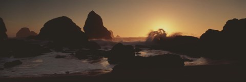 Framed Luffenholtz Beach CA USA Print