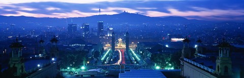 Framed Barcelona Spain Print