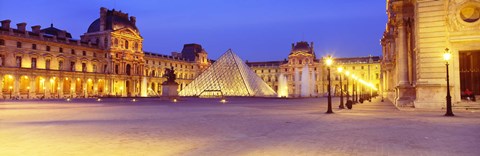 Framed Louvre Museum, Paris, France Print