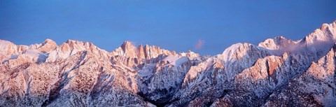 Framed Snow Mt Whitney CA USA Print