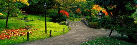 Framed Japanese Garden, Seattle, Washington State Print