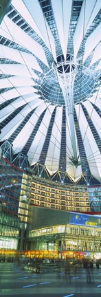 Framed Low angle view of the ceiling of a building, Sony Center, Potsdamer Platz, Berlin, Germany Print