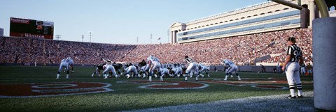 Framed Football Game, Soldier Field, Chicago, Illinois, USA Print