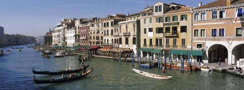 Framed View of the Grand Canal, Venice Italy Print