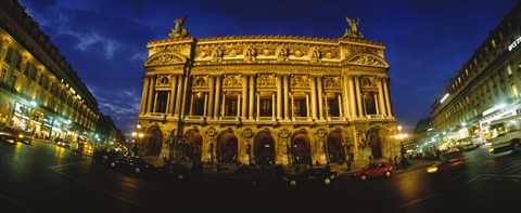 Framed Facade of a building, Opera House, Paris, France Print