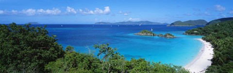 Framed Trunk Bay, St. John US Virgin Islands Print