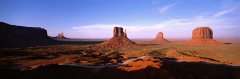 Framed Monument Valley Tribal Park, Arizona, USA Print