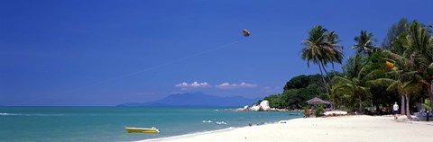 Framed White Sand Beach Penang Malaysia Print