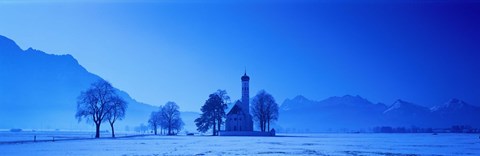Framed St. Coloman Church Schwangau Germany Print