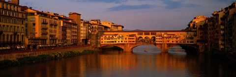 Framed Ponte Vecchio Arno River Florence Italy Print