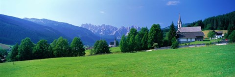 Framed Country Churches near Dachstein Gosau Austria Print