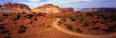 Framed Desert Road, Utah, USA Print