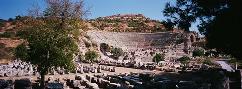 Framed Turkey, Ephesus, main theater ruins Print