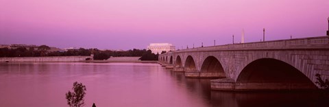 Framed Memorial Bridge, Washington DC, District Of Columbia, USA Print