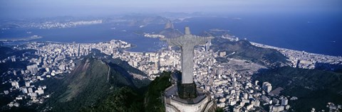 Framed Aerial, Rio De Janeiro, Brazil Print