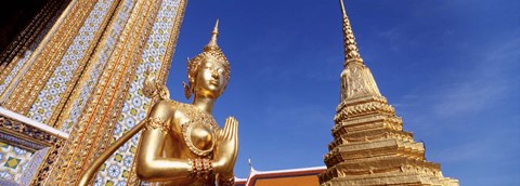 Framed Wat Phra Kaeo Statue, Grand Palace, Bangkok, Thailand Print