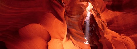 Framed Shaft of sunlight in a canyon, Antelope Canyon, Arizona, USA Print