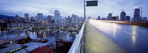 Framed Bridge, Vancouver, British Columbia, Canada Print