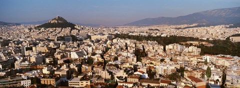 Framed Aerial View of Athens, Greece Print