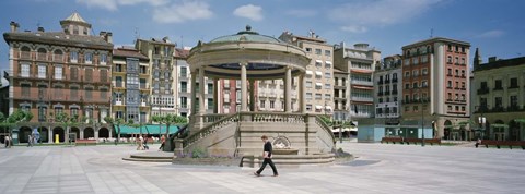 Framed Plaza Del Castillo, Pamplona, Spain Print