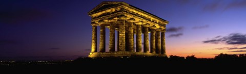Framed Low Angle View Of A Building, Penshaw Monument, Durham, England, United Kingdom Print