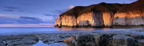 Framed Clouds Over The Sea, Thornwick Bay, Yorkshire, England, United Kingdom Print