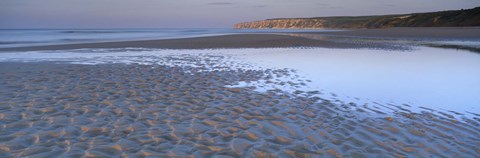Framed Ripples On The Sand, Speeton, North Yorkshire, England, United Kingdom Print