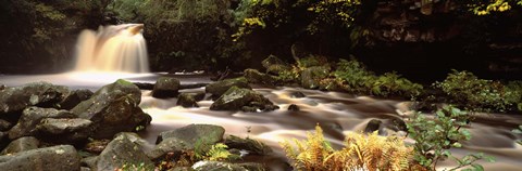 Framed Stream Flowing Through Rocks, Thomason Foss, Goathland, North Yorkshire, England, United Kingdom Print