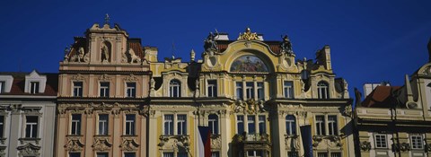 Framed High section view of buildings, Prague Old Town Square, Old Town, Prague, Czech Republic Print