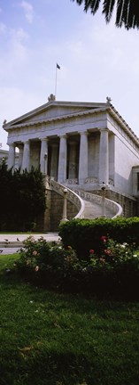 Framed Low angle view of a building, National Library, Athens, Greece Print