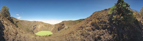 Framed High angle view of a pond on a volcanic island, Arenal Volcano, Costa Rica Print