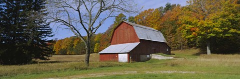Framed Barn in Sleeping Bear Dunes National Lakeshore Print
