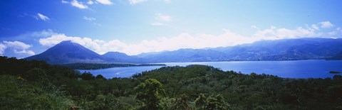 Framed Clouds over a volcano, Arenal Volcano, Costa Rica Print