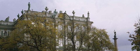 Framed Tree in front of a palace, Winter Palace, State Hermitage Museum, St. Petersburg, Russia Print