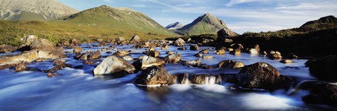 Framed Late afternoon in September, River Sligachan, Glen Sligachan, Isle Of Skye, Scotland Print