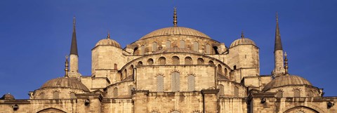 Framed Low angle view of a mosque, Blue Mosque, Istanbul, Turkey Print