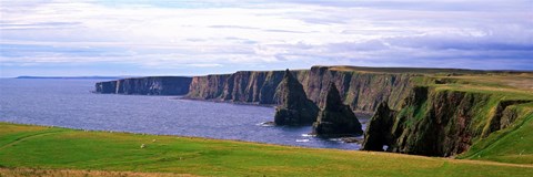 Framed Seascape with coastal cliffs, Ireland. Print