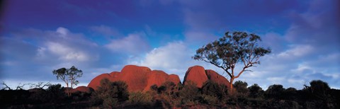 Framed Low angle view of a sandstone, Olgas, Uluru-Kata Tjuta National Park, Northern Territory, Australia Print