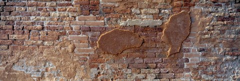 Framed Close-up of a brick wall, Venice, Veneto, Italy Print