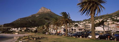 Framed City at the waterfront, Lion&#39;s Head, Camps Bay, Cape Town, Western Cape Province, South Africa Print