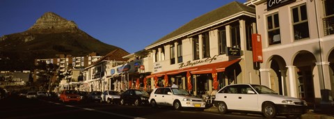 Framed Traffic on the road, Lion&#39;s Head, Camps Bay, Cape Town, Western Cape Province, Republic of South Africa Print