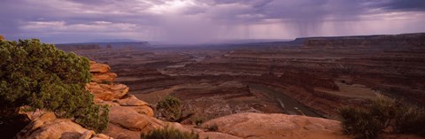 Framed Clouds over an arid landscape, Canyonlands National Park, San Juan County, Utah Print