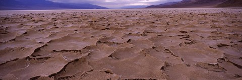 Framed Textured salt flats, Death Valley National Park, California, USA Print