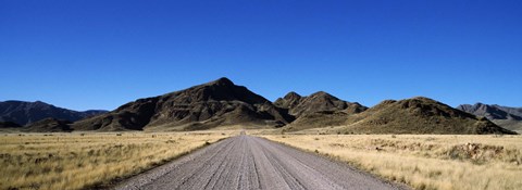 Framed Desert road from Aus to Sossusvlei, Namibia Print