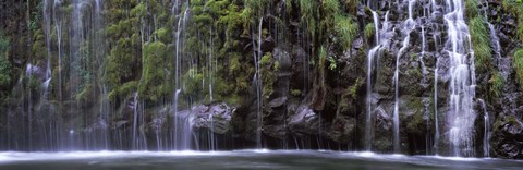 Framed Mossbrae Falls, Sacramento River, Dunsmuir, California Print