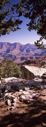 Framed Rock formations, Mather Point, South Rim, Grand Canyon National Park, Arizona, USA Print