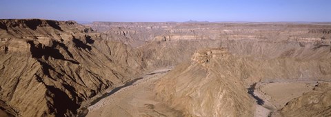 Framed Oxbow bend in a canyon, Fish River Canyon, Namibia Print