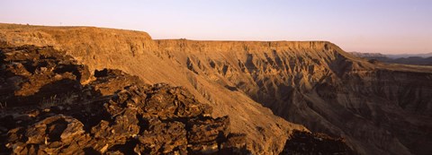 Framed Cliffs at sunset, Fish River Canyon, Namibia Print