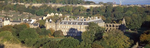 Framed High angle view of a palace, Holyrood Palace, Edinburgh, Scotland Print